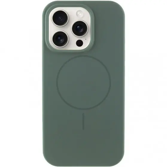 Чохол Silicone Case Full Protective (AA) LOGO with MagSafe для Apple iPhone 11 Pro Max (6.5"), Зелений / Pine green