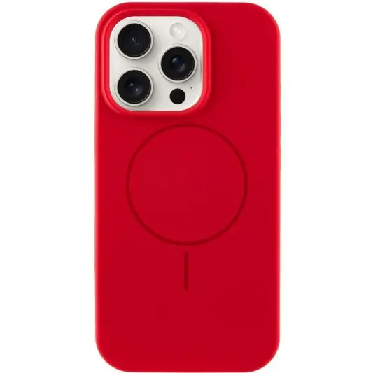 Чехол Silicone Case Full Protective (AA) NO LOGO with MagSafe для Apple iPhone 11 Pro Max (6.5"), Красный / Red