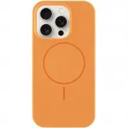Чехол Silicone Case Full Protective (AA) NO LOGO with MagSafe для Apple iPhone 12 Pro / 12 (6.1"), Оранжевый / Papaya