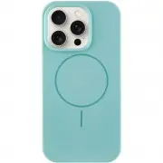 Чехол Silicone Case Full Protective (AA) NO LOGO with MagSafe для Apple iPhone 14 Pro Max (6.7"), Бирюзовый / Marine Green