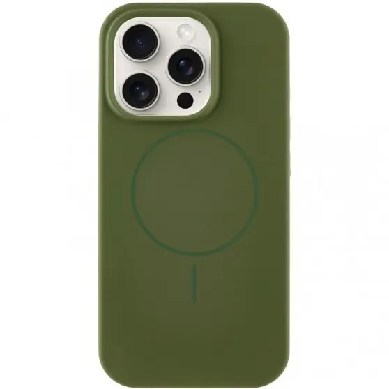 Чохол Silicone Case Full Protective (AA) LOGO with MagSafe для Apple iPhone 14 Pro Max (6.7"), Зелений / Cyprus Green