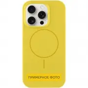 Чохол Silicone Case Full Protective (AA) LOGO with MagSafe для Apple iPhone 16 Plus (6.7"), Жовтий / Yellow