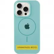 Чохол Silicone Case Full Protective (AA) with MagSafe для Apple iPhone 14 (6.1") Бірюзовий / Marine Green