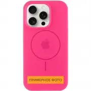 Чохол Silicone Case Full Protective (AA) with MagSafe Apple iPhone 14 (6.1"), Рожевий / Barbie pink