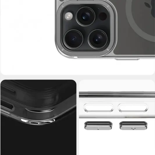 Чохол TPU Space Case Apex with MagSafe для Apple iPhone 15 Pro (6.1") Grey - зображення 3 
