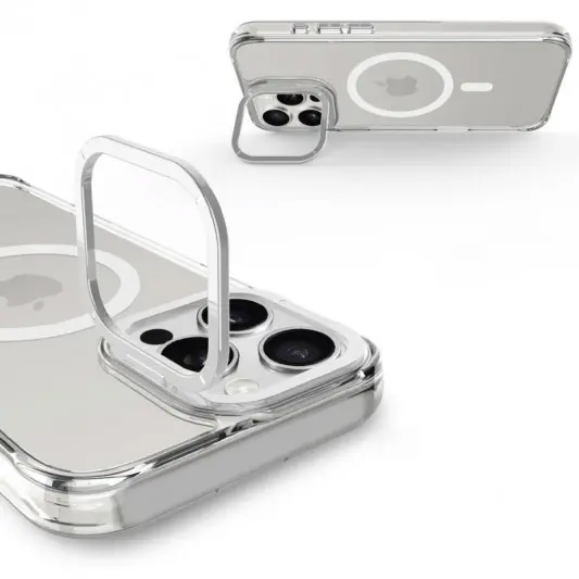 Чохол TPU Space Case Apex with MagSafe для Apple iPhone 15 Pro (6.1") Silver - зображення 4 