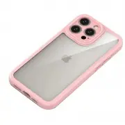 TPU чехол Transparent + Colour 1,5mm для Apple iPhone 16 Pro (6.3"), Pink