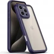 TPU чехол Transparent + Colour 1,5mm для Apple iPhone 16 Pro (6.3"), Purple