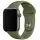 Силиконовый ремешок для Apple Watch Sport Band 38/40/41/42mm(ser.10) (S/M & M/L) 3pcs Зеленый / Olive