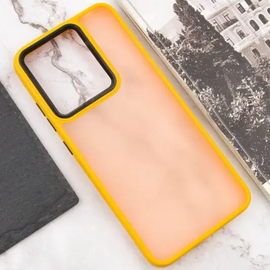 Чехол TPU+PC Lyon Frosted для Xiaomi Redmi 12C Orange - изображение 3