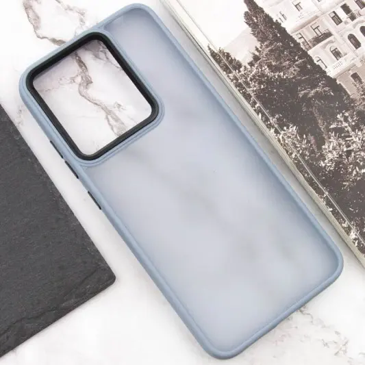 Чохол TPU+PC Lyon Frosted для Xiaomi Redmi 12C Sierra Blue - зображення 3 