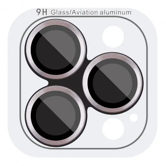 Захисне скло Metal Classic на камеру (у упак.) для Apple iPhone 15 Pro (6.1") / 15 Pro Max (6.7") Сірий / Titanium Gray