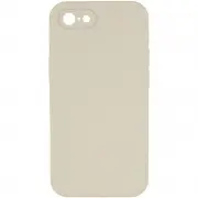 Silicone Case Square Full Camera Protective (AA) NOLOGO для Apple iPhone 7 / 8 / SE (2020) (4.7") Бежевий / Antique White