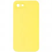 Silicone Case Square Full Camera Protective (AA) NOLOGO для Apple iPhone 7 / 8 / SE (2020) (4.7") Жовтий / Yellow