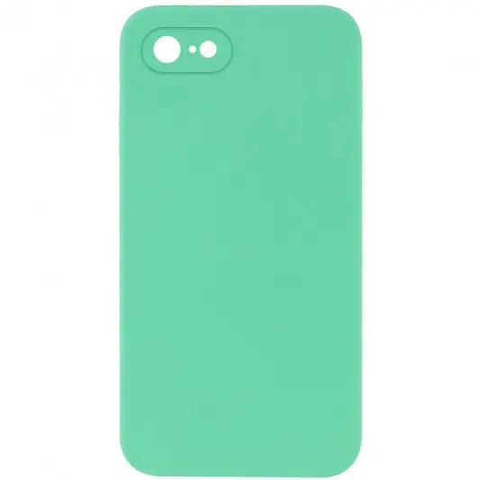 Silicone Case Square Full Camera Protective (AA) NOLOGO для Apple iPhone 7 / 8 / SE (2020) (4.7") Зелений / Spearmint