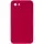 Silicone Case Square Full Camera Protective (AA) NOLOGO для Apple iPhone 7 / 8 / SE (2020) (4.7") Червоний / Rose Red