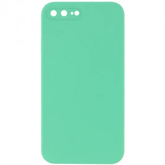 Silicone Case Square Full Camera Protective (AA) NOLOGO для Apple iPhone 7 plus / 8 plus (5.5") Зелений / Spearmint