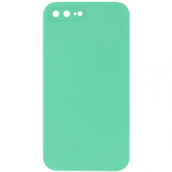 Silicone Case Square Full Camera Protective (AA) NOLOGO для Apple iPhone 7 plus / 8 plus (5.5") Зеленый / Spearmint