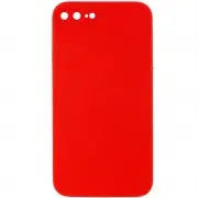 Silicone Case Square Full Camera Protective (AA) NOLOGO для Apple iPhone 7 plus / 8 plus (5.5") Червоний / Red