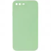 Silicone Case Square Full Camera Protective (AA) NOLOGO для Apple iPhone 7 plus / 8 plus (5.5") М'ятний / Mint