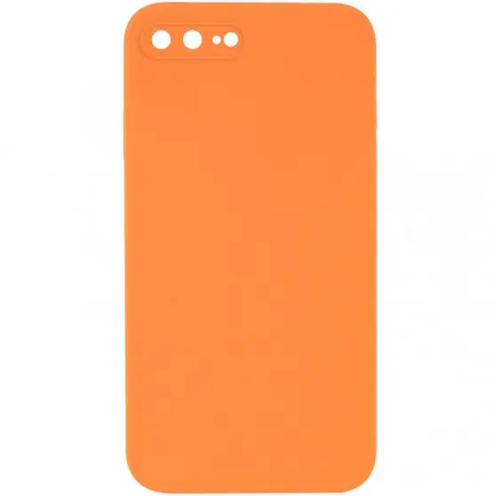 Silicone Case Square Full Camera Protective (AA) NOLOGO для Apple iPhone 7 plus / 8 plus (5.5") Оранжевый / Papaya