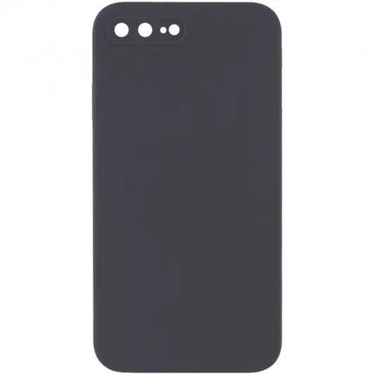 Silicone Case Square Full Camera Protective (AA) NOLOGO для Apple iPhone 7 plus / 8 plus (5.5") Сірий / Dark Gray