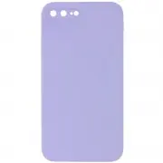 Silicone Case Square Full Camera Protective (AA) NOLOGO для Apple iPhone 7 plus / 8 plus (5.5") Бузковий / Dasheen