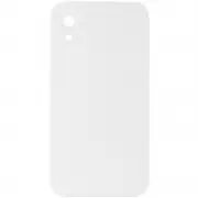 Silicone Case Square Full Camera Protective (AA) NOLOGO для Apple iPhone XR (6.1") Білий / White