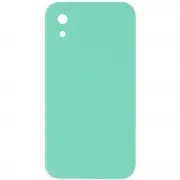 Silicone Case Square Full Camera Protective (AA) NOLOGO для Apple iPhone XR (6.1") Бірюзовий / Turquoise