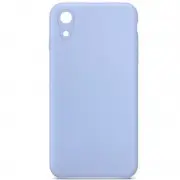 Silicone Case Square Full Camera Protective (AA) NOLOGO для Apple iPhone XR (6.1") Блакитний / Lilac Blue