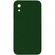 Silicone Case Square Full Camera Protective (AA) NOLOGO для Apple iPhone XR (6.1") Зелений / Army green