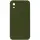 Silicone Case Square Full Camera Protective (AA) NOLOGO для Apple iPhone XR (6.1") Зелений / Dark Olive