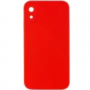 Silicone Case Square Full Camera Protective (AA) NOLOGO для Apple iPhone XR (6.1") Червоний / Red