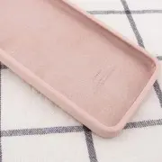Silicone Case Square Full Camera Protective (AA) NOLOGO для Apple iPhone XR (6.1") Розовый / Pink Sand