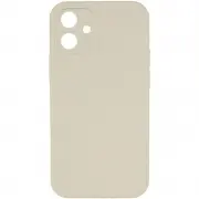 Silicone Case Square Full Camera Protective (AA) NOLOGO для Apple iPhone 11 (6.1") Бежевий / Antique White