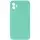 Silicone Case Square Full Camera Protective (AA) NOLOGO для Apple iPhone 11 (6.1") Бірюзовий / Turquoise