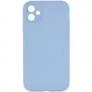 Silicone Case Square Full Camera Protective (AA) NOLOGO для Apple iPhone 11 (6.1") Блакитний / Lilac Blue
