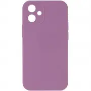 Silicone Case Square Full Camera Protective (AA) NOLOGO для Apple iPhone 11 (6.1") Ліловий / Lilac Pride