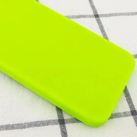 Silicone Case Square Full Camera Protective (AA) NOLOGO для Apple iPhone 11 (6.1") Салатовый / Neon green - изображение 1