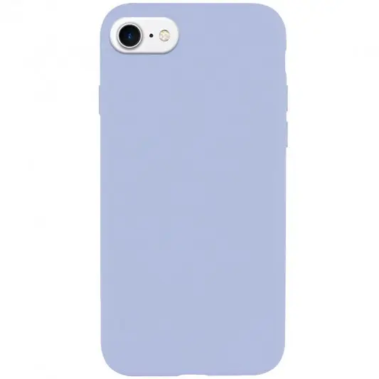 Чохол Silicone Case Full Protective (AA) NO LOGO для Apple iPhone SE (2020) Блакитний / Lilac Blue