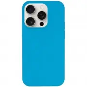 Чехол Silicone Case Full Protective (AA) NO LOGO для Apple iPhone 14 Pro (6.1") Голубой / Blue