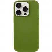 Чехол Silicone Case Full Protective (AA) NO LOGO для Apple iPhone 14 Pro (6.1") Зеленый / Dark Olive