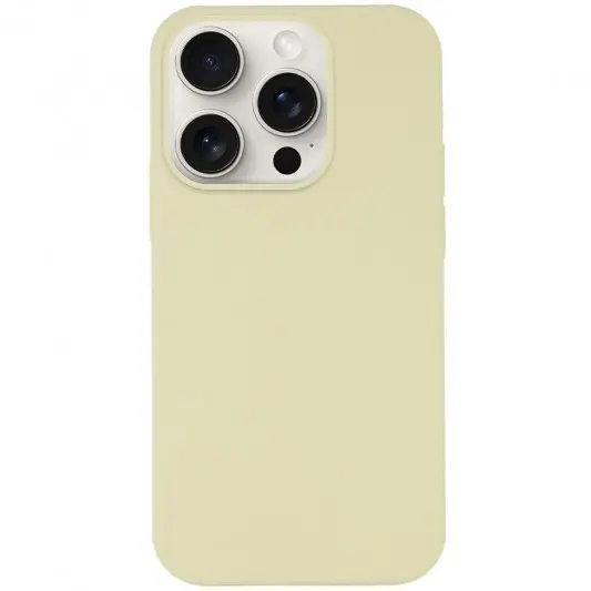 Чехол Silicone Case Full Protective (AA) NO LOGO для Apple iPhone 14 Pro Max (6.7") Желтый / Mellow Yellow