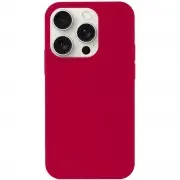 Чехол Silicone Case Full Protective (AA) NO LOGO для Apple iPhone 14 Pro Max (6.7") Красный / Rose Red