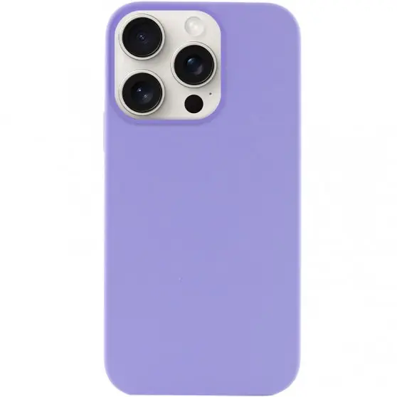 Чехол Silicone Case Full Protective (AA) NO LOGO для Apple iPhone 14 Pro Max (6.7") Сиреневый / Dasheen