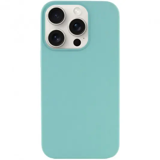 Чехол Silicone Case Full Protective (AA) NO LOGO для Apple iPhone 15 Pro Max (6.7") Бирюзовый / Marine Green