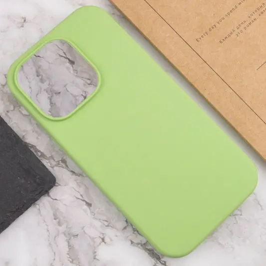 Чохол Silicone Case Full Protective (AA) NO LOGO для Apple iPhone 15 Pro Max (6.7") М'ятний / Mint - зображення 4 