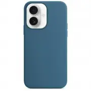 Чохол Silicone Case Full Protective (AA) NO LOGO для Apple iPhone 16 (6.1") Синій / Blue Jay