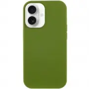 Чехол Silicone Case Full Protective (AA) NO LOGO для Apple iPhone 16 (6.1") Зеленый / Dark Olive