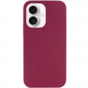 Чехол Silicone Case Full Protective (AA) NO LOGO для Apple iPhone 16 (6.1") Бордовый / Maroon